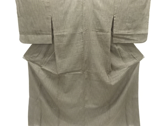 綿麻　雨縞模様織り出し浴衣